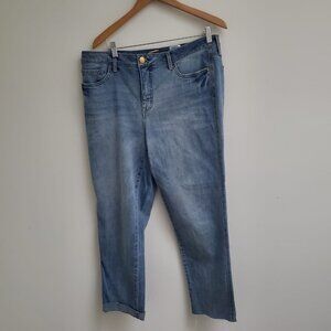 SEVEN7 Women’s Weekend Easy Fit Boyfriend Jeans, Medium Wash Denim, SZ 10